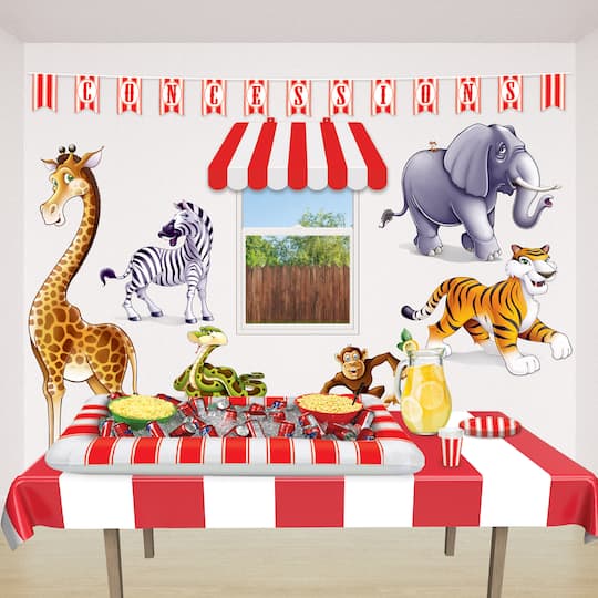 Beistle 28" x 4.47ft. Inflatable Red & White Striped Buffet Cooler